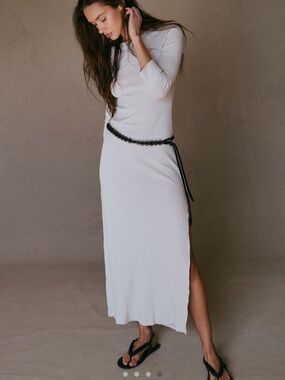 Free People Vance Maxi Dress, Medium, Oyster